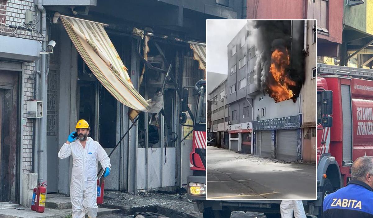 Kağıthane'de tamirhane yangını: Ölü ve yaralı var