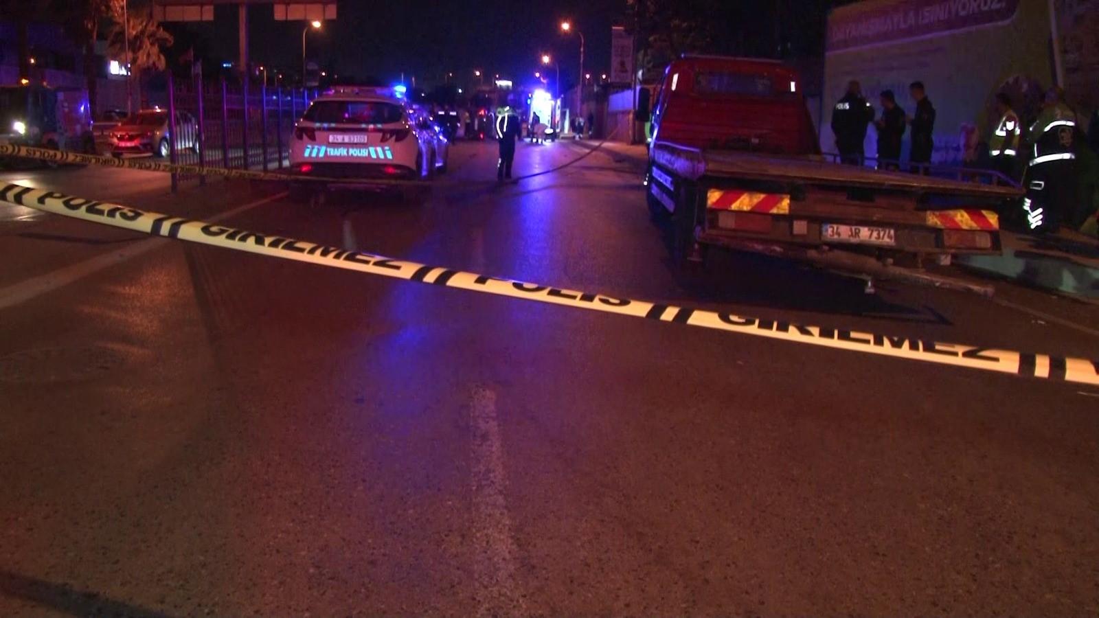 Kartal'da kontrolden çıkan araç yan yattı: 1 ölü