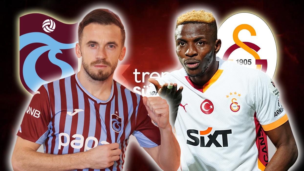 Trabzonspor - Galatasaray maçı canlı izle! Süper Lig TS - GS maçı hangi kanalda?