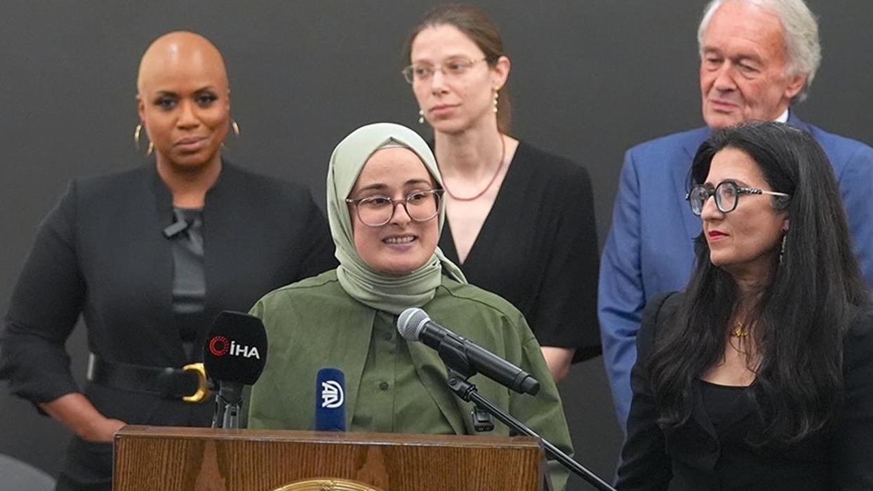 ABD'de Filistin'e destekten gözaltında tutulmuştu! Rümeysa Öztürk: Özgürlüğüm ve eğitimimden mahrum kaldım