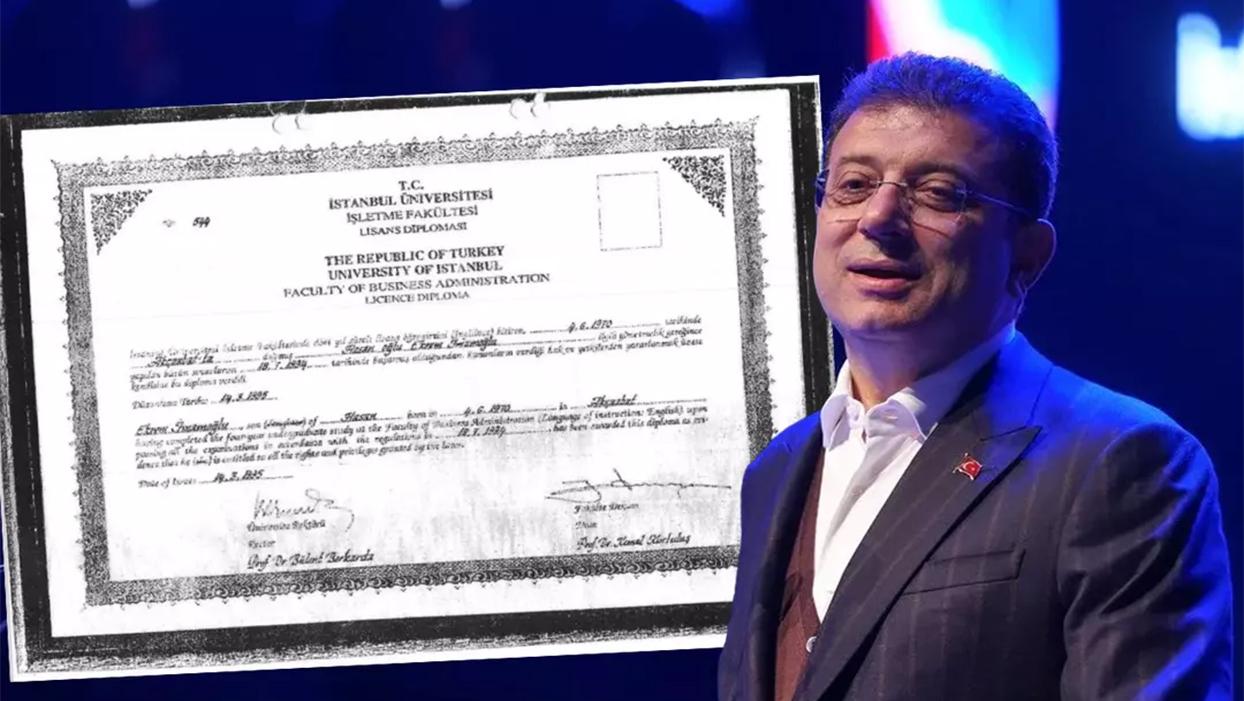 İstanbul Üniversitesi, Ekrem İmamoğlu'na diplomasının iptalini tebliğ etti