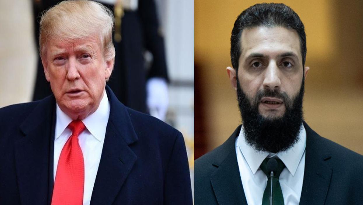Trump, Riyad'da Şara ile bir araya geldi