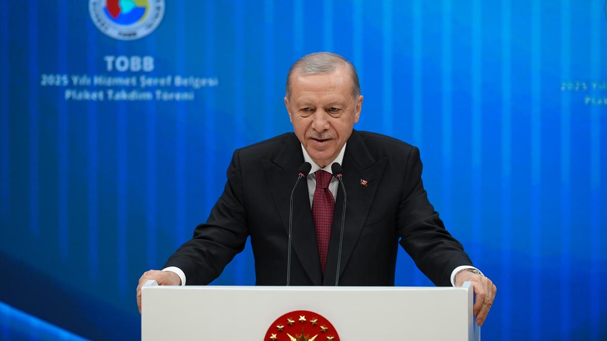 Cumhurbaşkanı Erdoğan, TOBB Hizmet Şeref Belgesi ve Plaket Töreni'nde konuştu