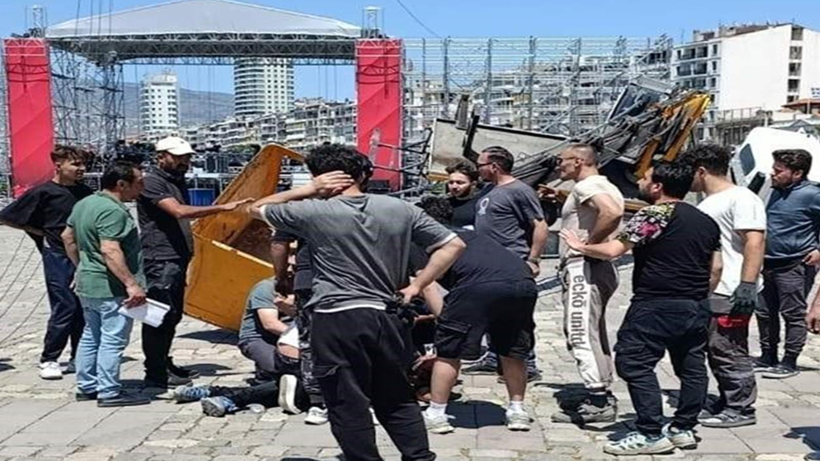 CHP mitinginde İHA ekibi saldırıya uğradı