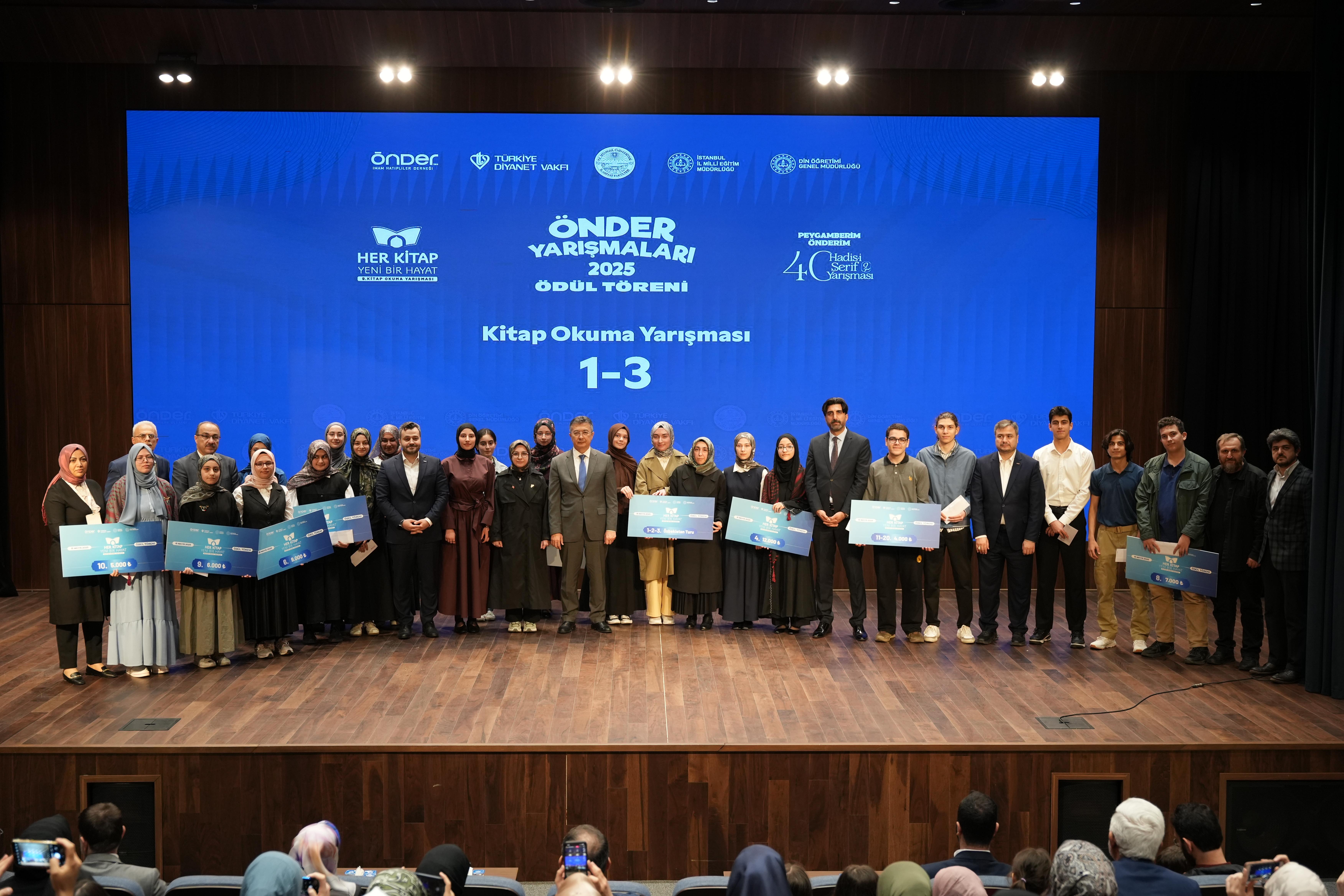 ÖNDER'in Hadis-i Şerif ve kitap okuma yarışmasının ödül töreni yapıldı