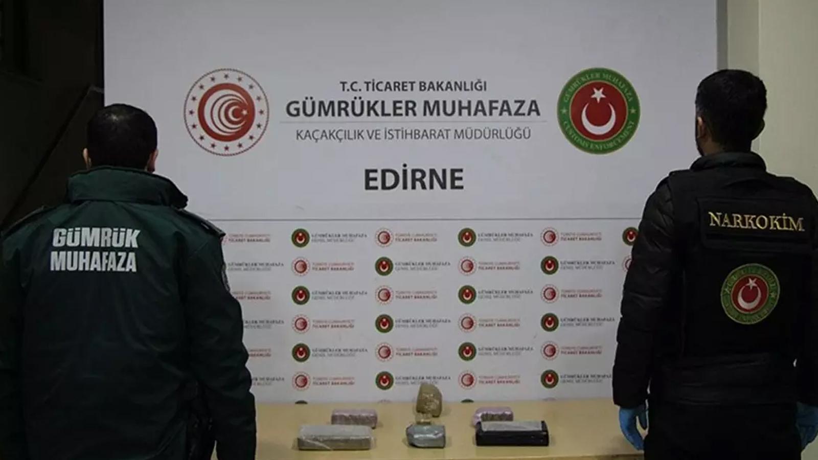 Kapıkule Sınır Kapısında 77 kilo sentetik uyuşturucu ele geçirildi