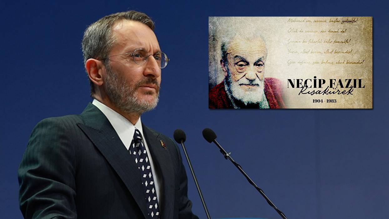 İletişim Başkanı Altun'dan Necip Fazıl'ı anma mesajı