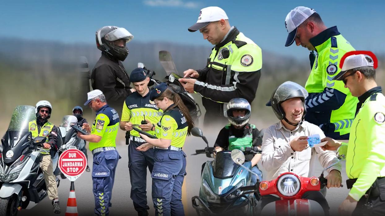 Kask takmayan 475 bin 976 motosiklet sürücüsüne işlem yapıldı