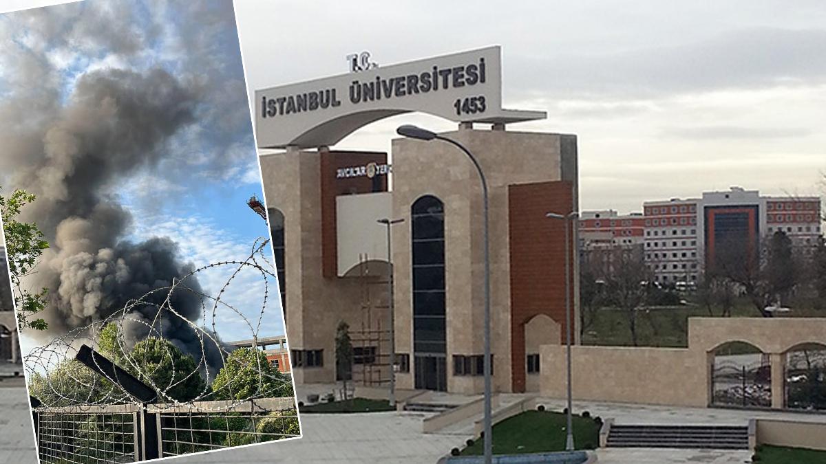 İstanbul Üniversitesi'nde korkutan yangın: Depo alanını sardı