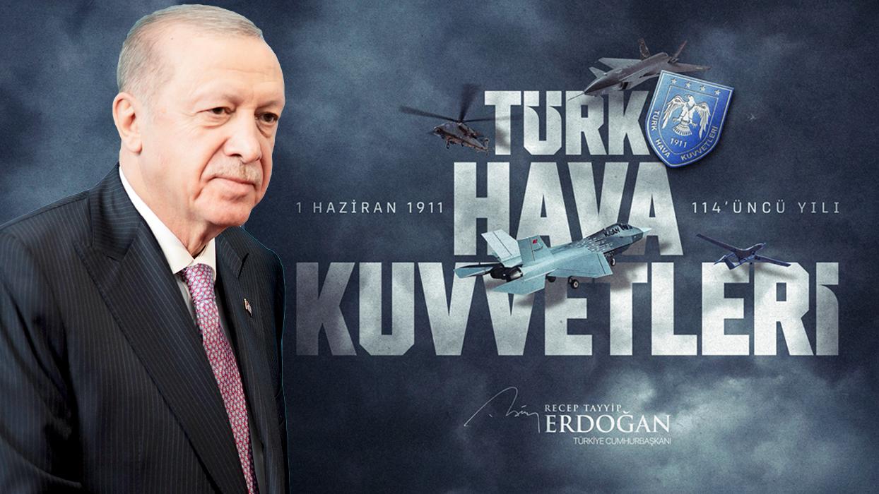 "Türk Hava Kuvvetleri"nin kuruluş yıl dönümünü tebrik etti