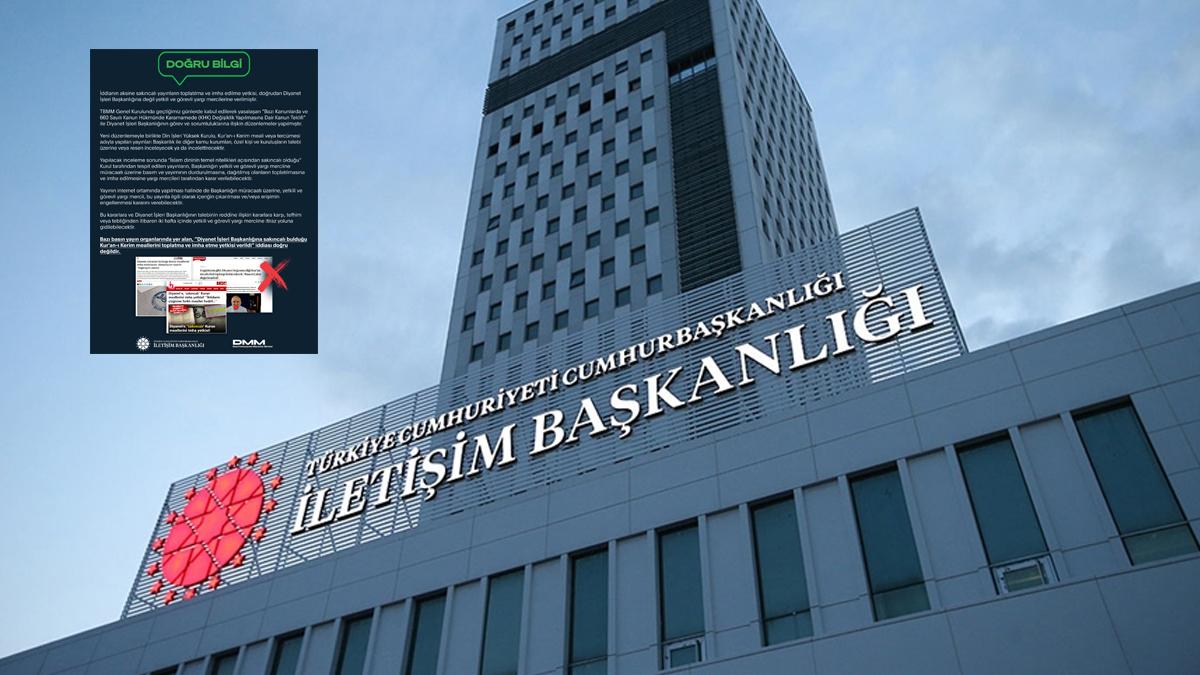 DMM'den Kur'an-ı Kerim meallerini toplatma ve imha yetkisi verildi" iddiasına yalanlama