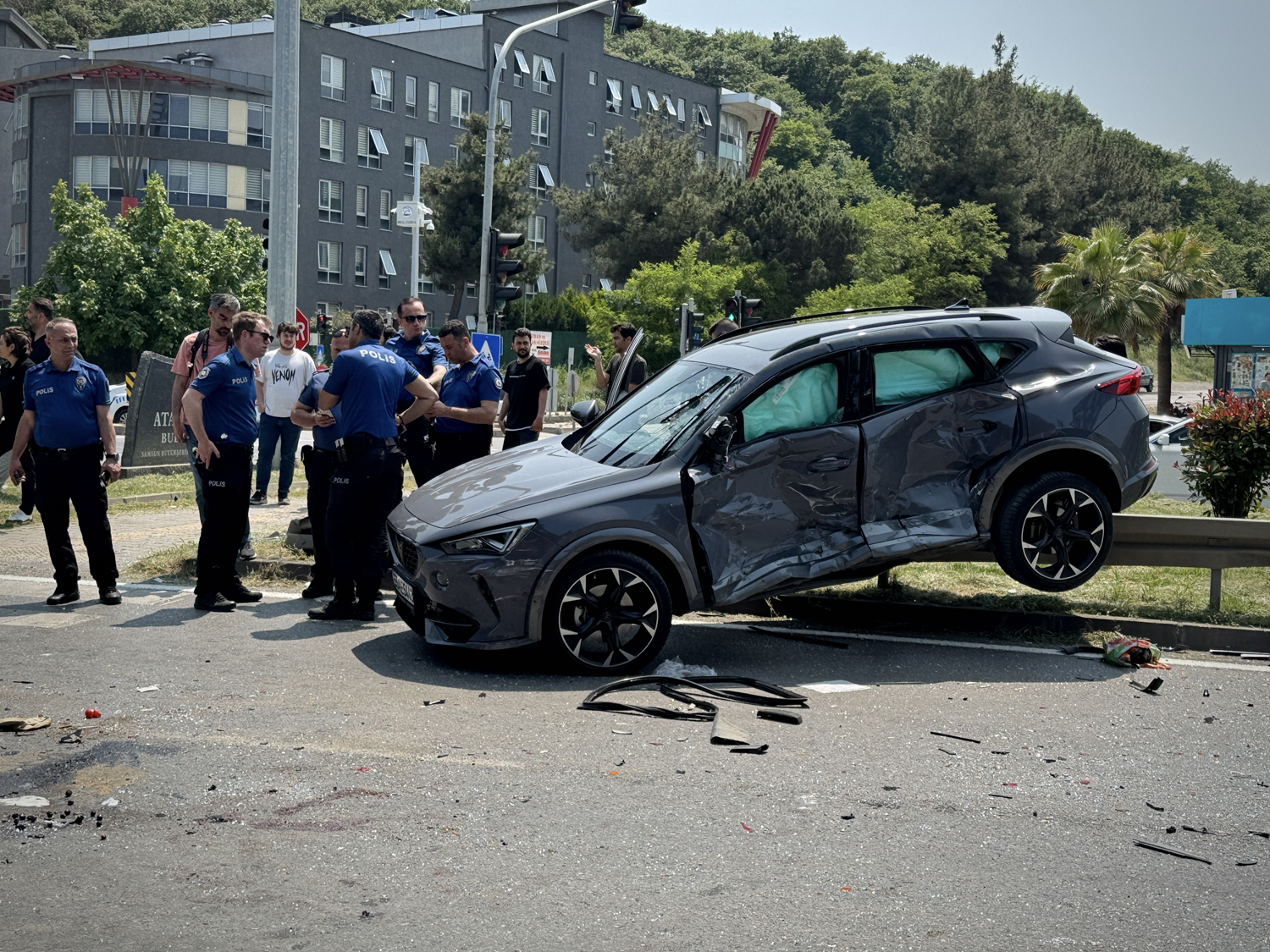 Bayram yolculuğunda feci kaza! Samsun Atakum'da can pazarı