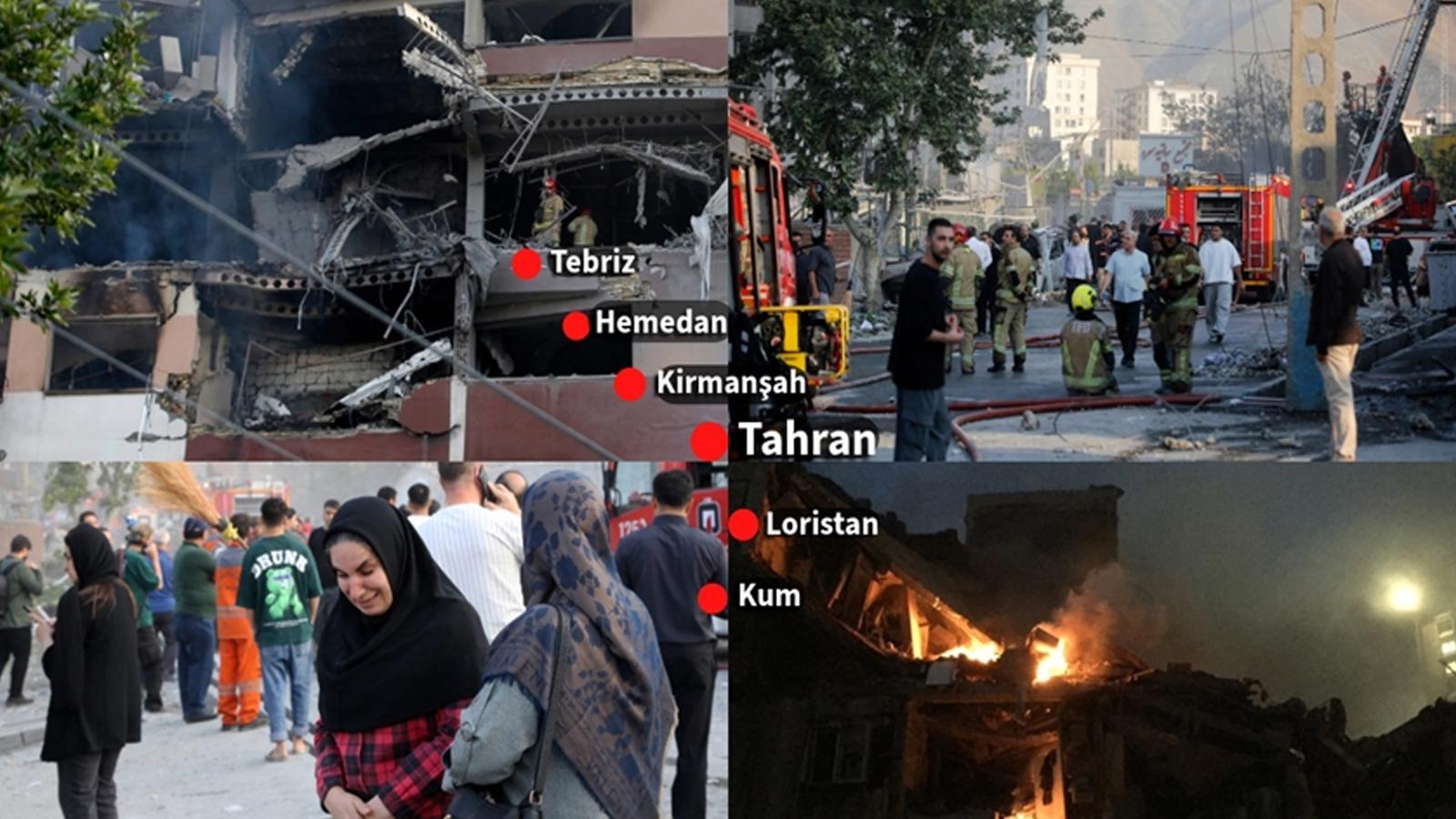 İsrail'in İran'a düzenlediği saldırılarda birden fazla eyalet hedef alındı