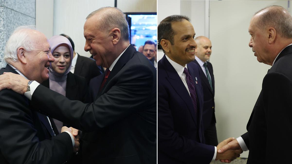 Cumhurbaşkanı Erdoğan, UNAOC, Katar ve UNRWA yetkililerini kabul etti