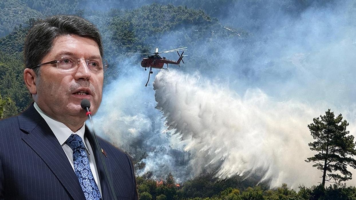 Orman yangınlarıyla ilgili 17 şüpheli gözaltında! Bakan Tunç: Soruşturmalar çok yönlü sürüyor