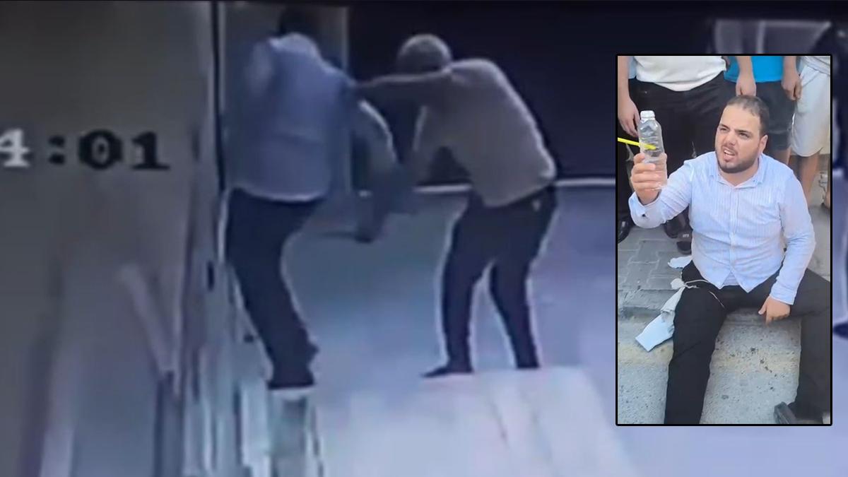 Mersin'de müezzine bıçaklı saldırı: Ölümden döndüğü anlar kamerada