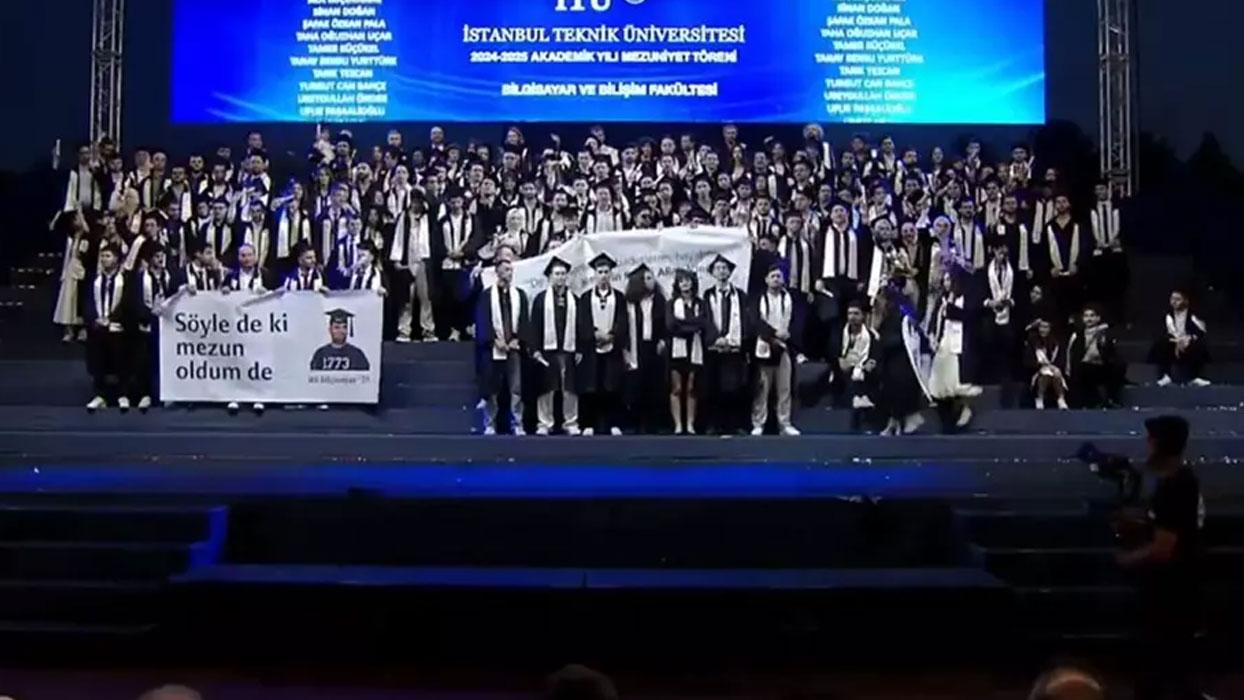İTÜ'den mezuniyet töreninde yaşananlara ilişkin açıklama: Hukuki süreç titizlikle yürütülecek