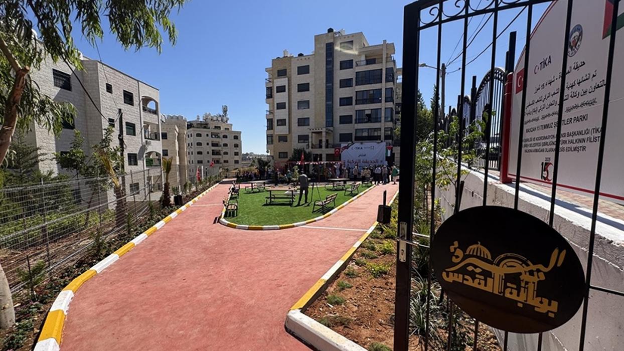 TİKA'dan Filistin'de "15 Temmuz Şehitler Parkı" açılışı