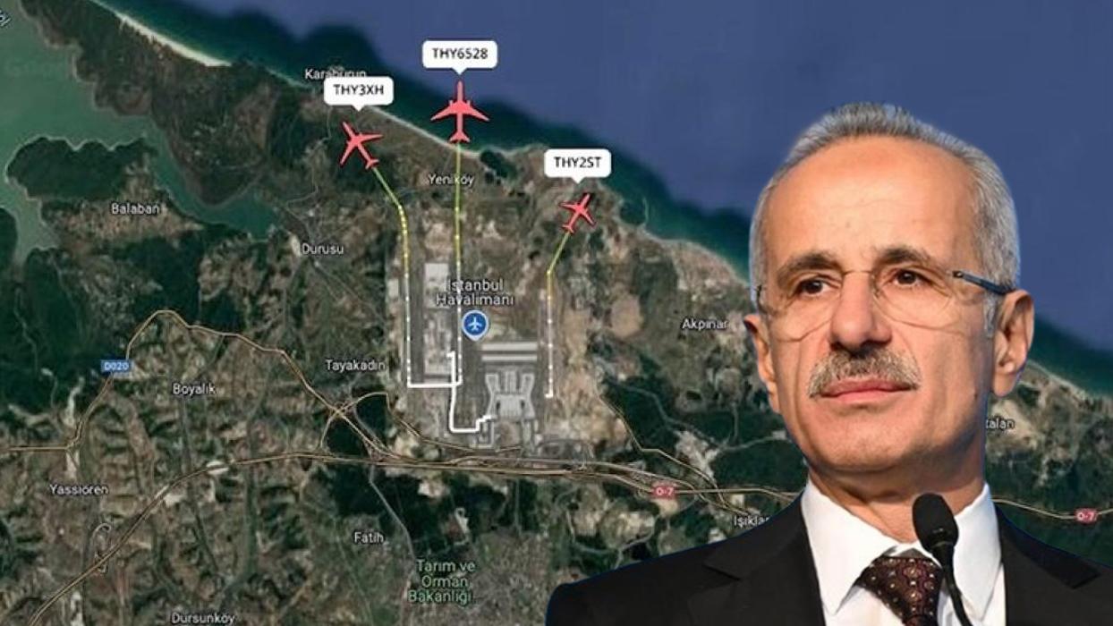 Ulaştırma ve Altyapı Bakanı Uraloğlu duyurdu! Üçlü pist uygulamasıyla bir saatte 81 uçak havalandı
