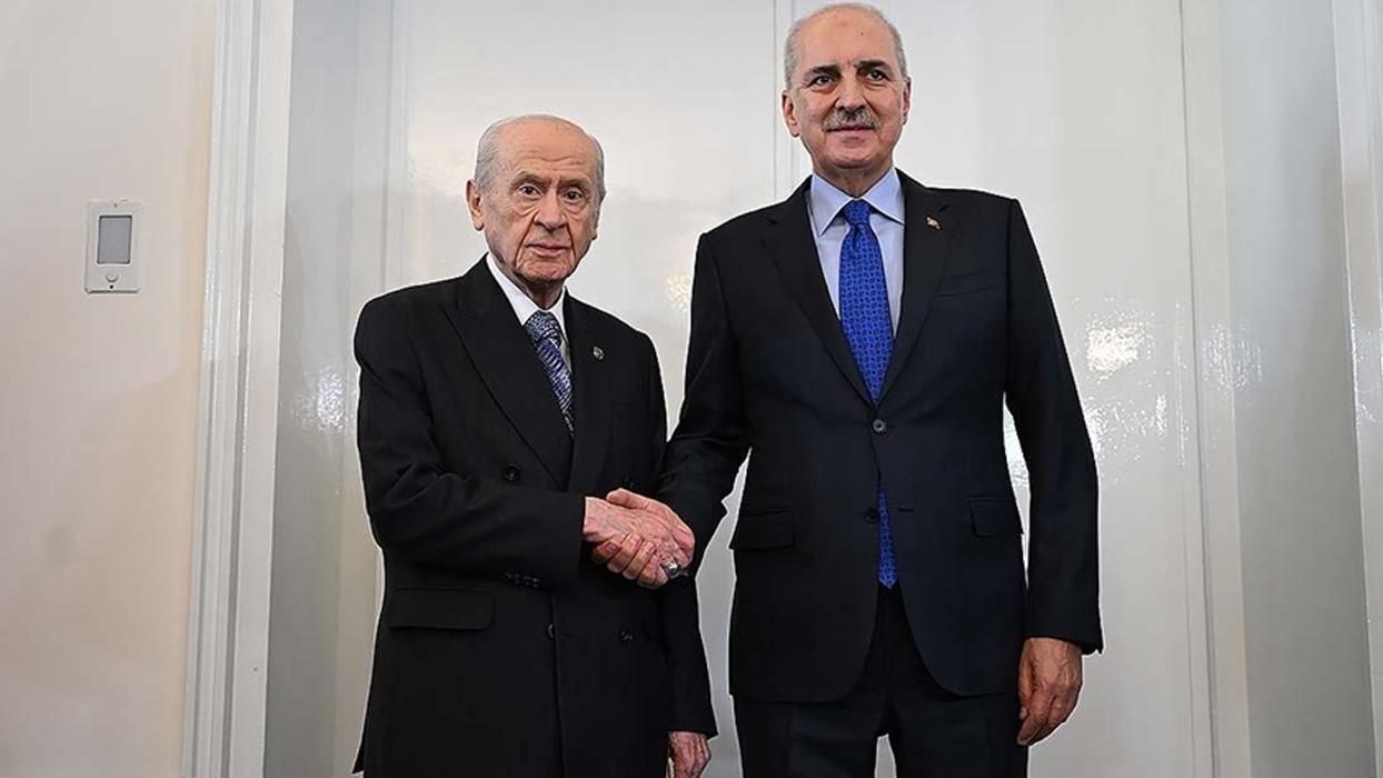 Meclis Başkanı Kurtulmuş, MHP Genel Başkanı Bahçeli'yi ziyaret etti