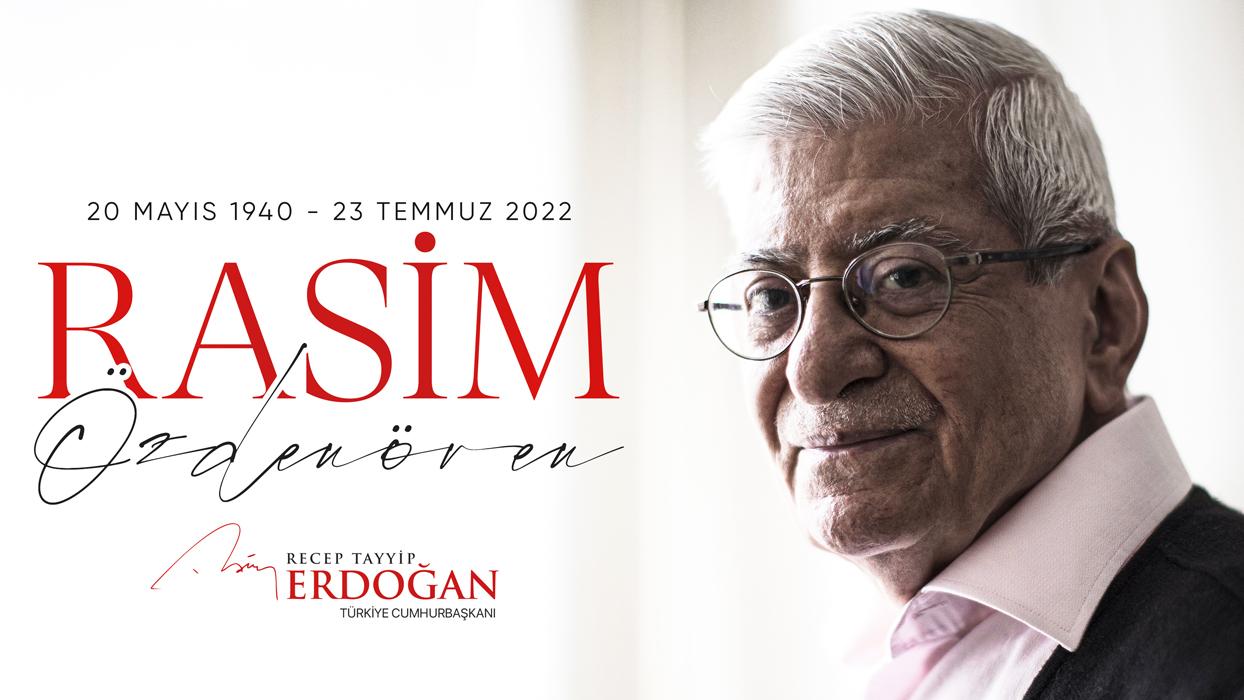 Cumhurbaşkanı Erdoğan, Rasim Özdenören'i andı