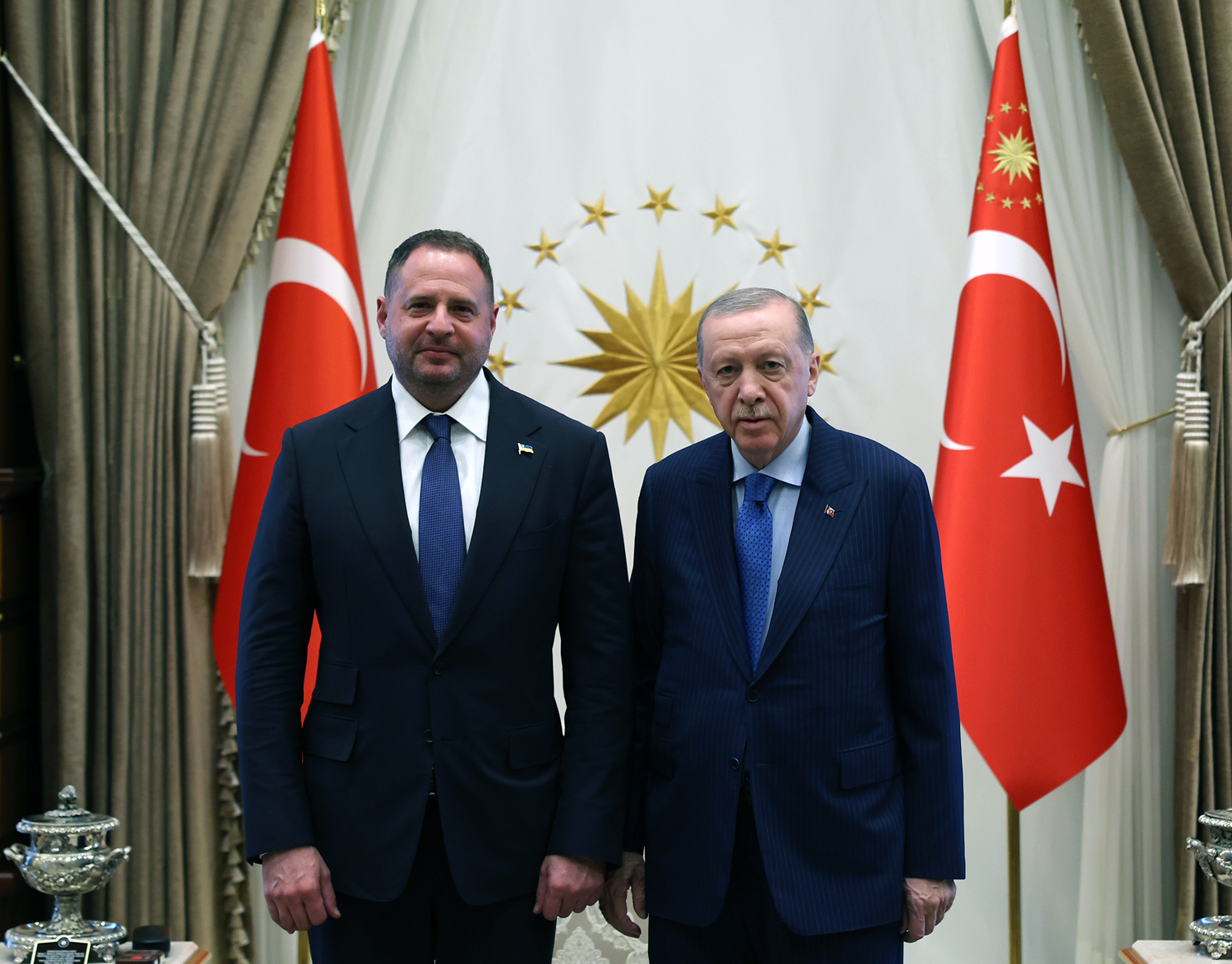 Cumhurbaşkanı Erdoğan Andriy Yermak'ı kabul etti