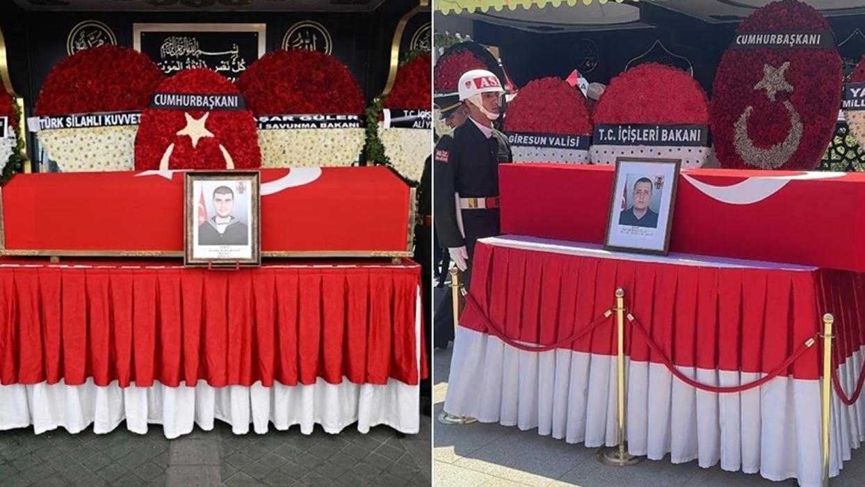 Hatay İskenderun'da şehit olan iki asker son yolculuklarına uğurlandı