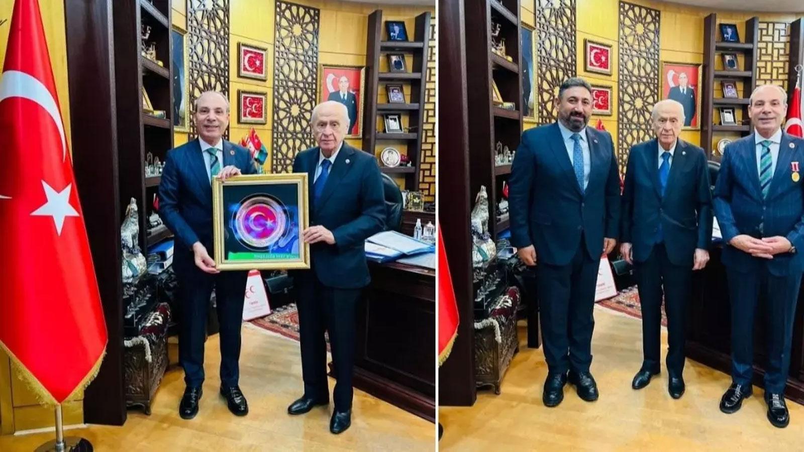 15 Temmuz Derneği'nden Bahçeli ile anlamlı buluşma: Allah devletimizi korusun