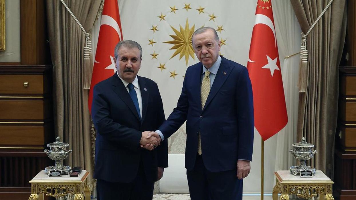 Cumhurbaşkanı Erdoğan, BBP Genel Başkanı Destici'yi kabul etti