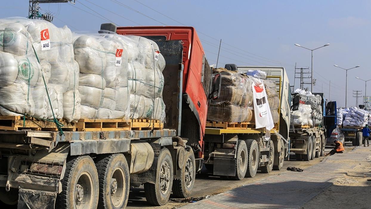 Türkiye'nin Gazze'ye yardımları devam ediyor