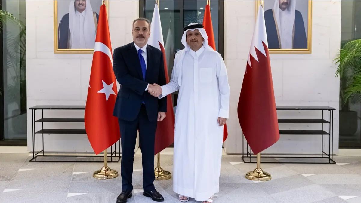 Bakan Fidan, Katar Başbakanı ve Dışişleri Bakanı Al Sani ile görüştü