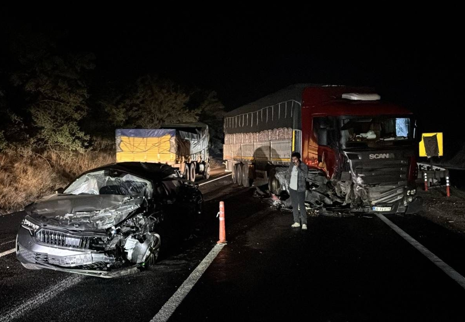 Bilecik'te zincirleme trafik kazasında 4 kişi yaralandı