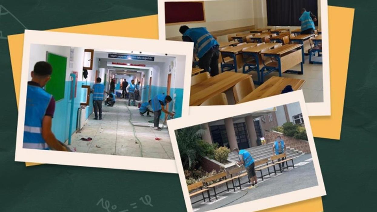 Denetimli serbestlik yükümlüleri 1534 okulun bakım ve onarımını yaptı