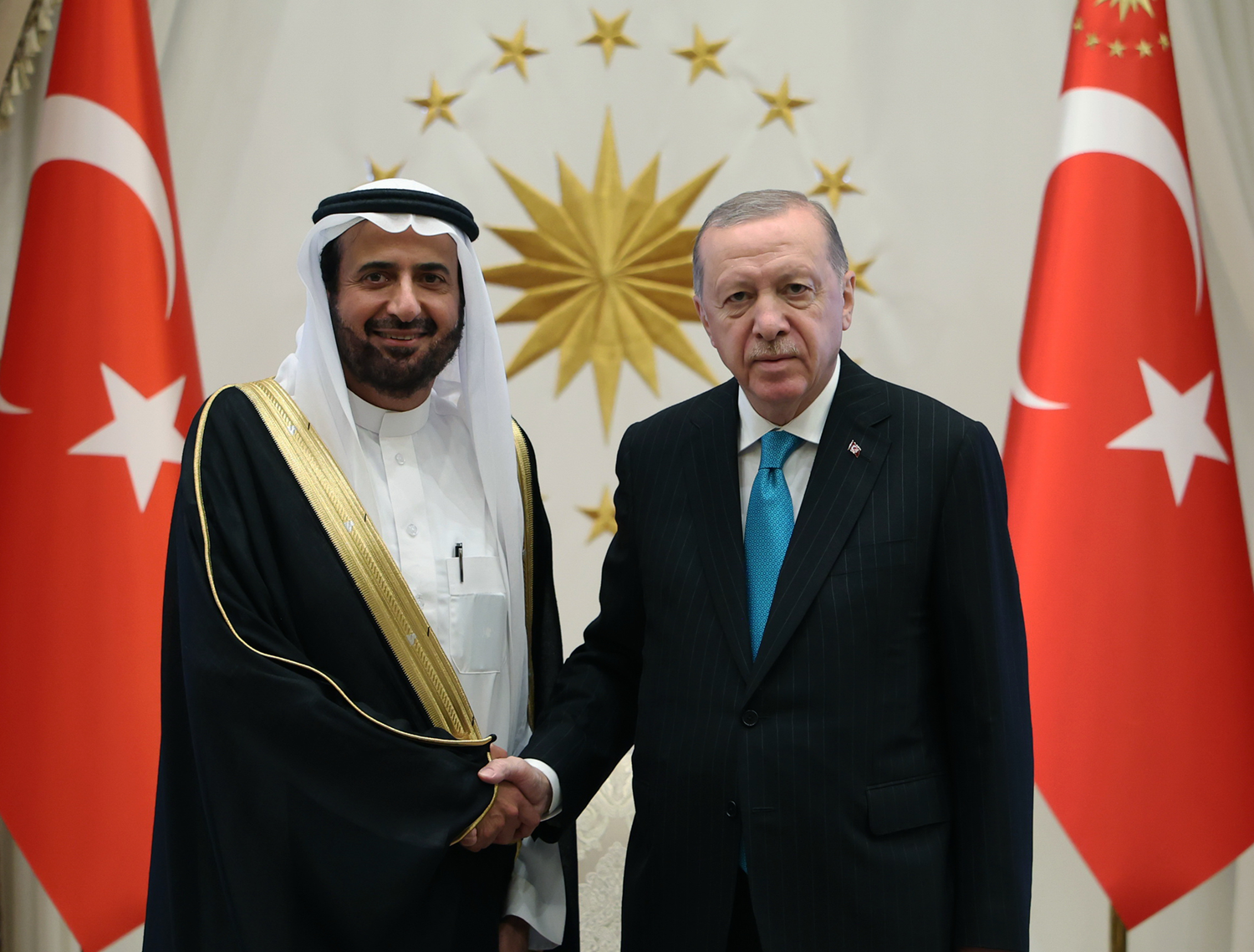 Cumhurbaşkanı Erdoğan, Tevfik er-Rabia'yı kabul etti