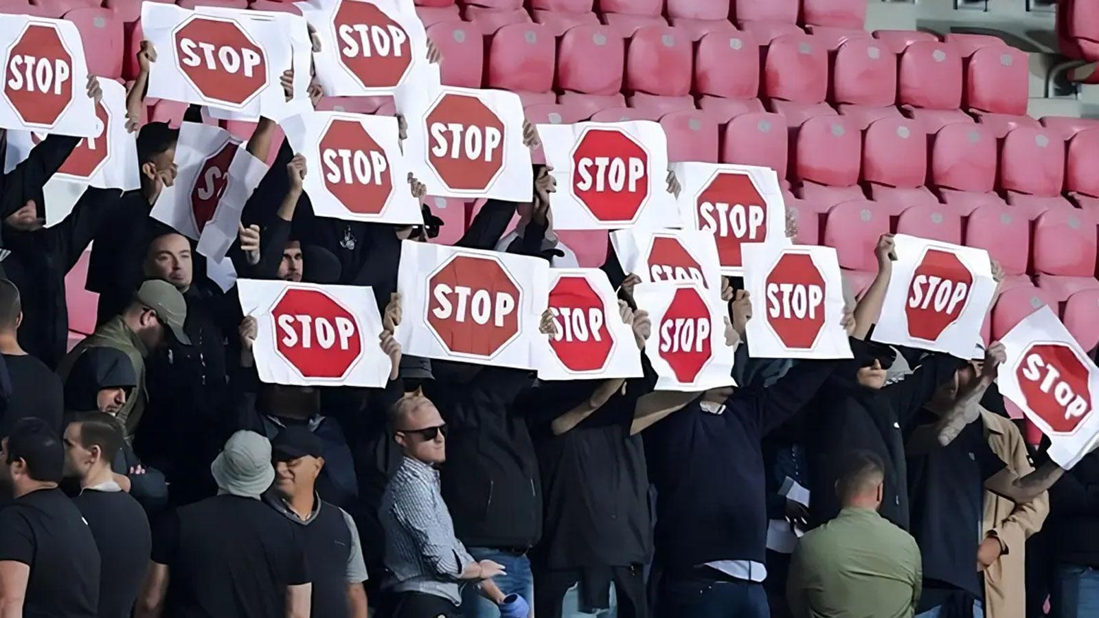 Zulme sessiz kalmadılar! İtalyan taraftarlardan İsrail'e protesto