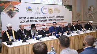 Çırağan'da uluslararası buluşma: Müslüman, Yahudi ve Hristiyan temsilciler Gazze için birleşti