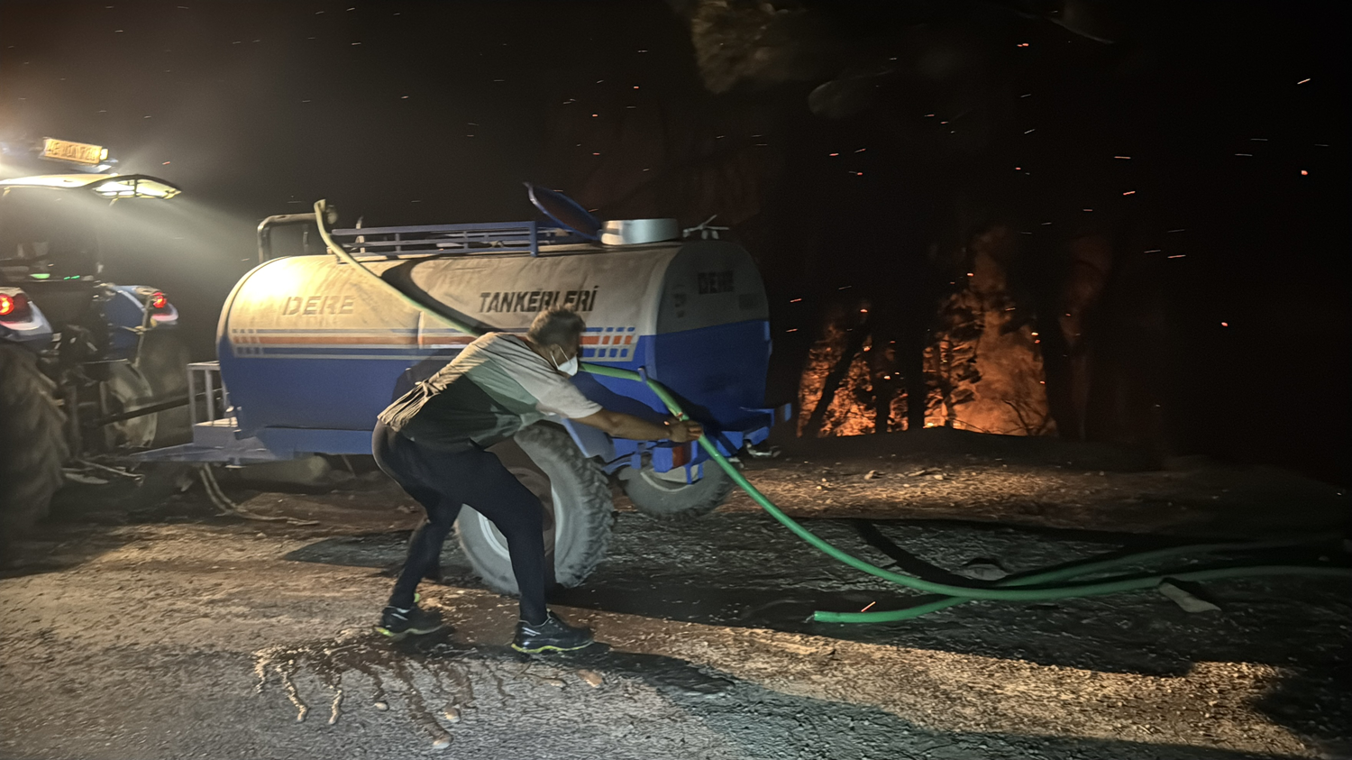 Muğla'nın Milas ilçesinde orman yangını