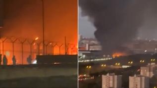 Başakşehir Organize Sanayi'de dev yangın: Çok sayıda ekip sevk edildi