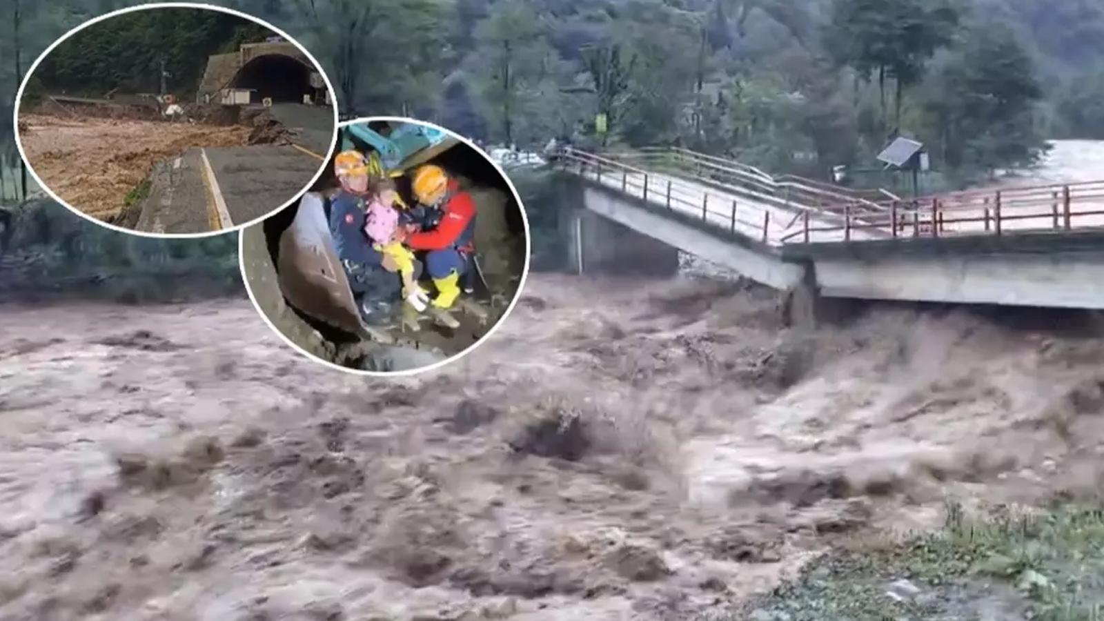 3 ilde sel ve heyelan! Köprü çöktü, dereler taştı, yollar kapandı