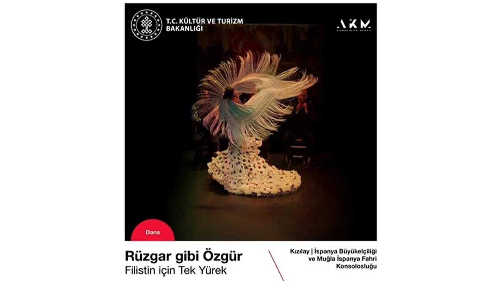 Filistin'e umut, Türkiye'den yükseldi! Flamenko gösterisinin geliri Gazze'ye bağışlanacak