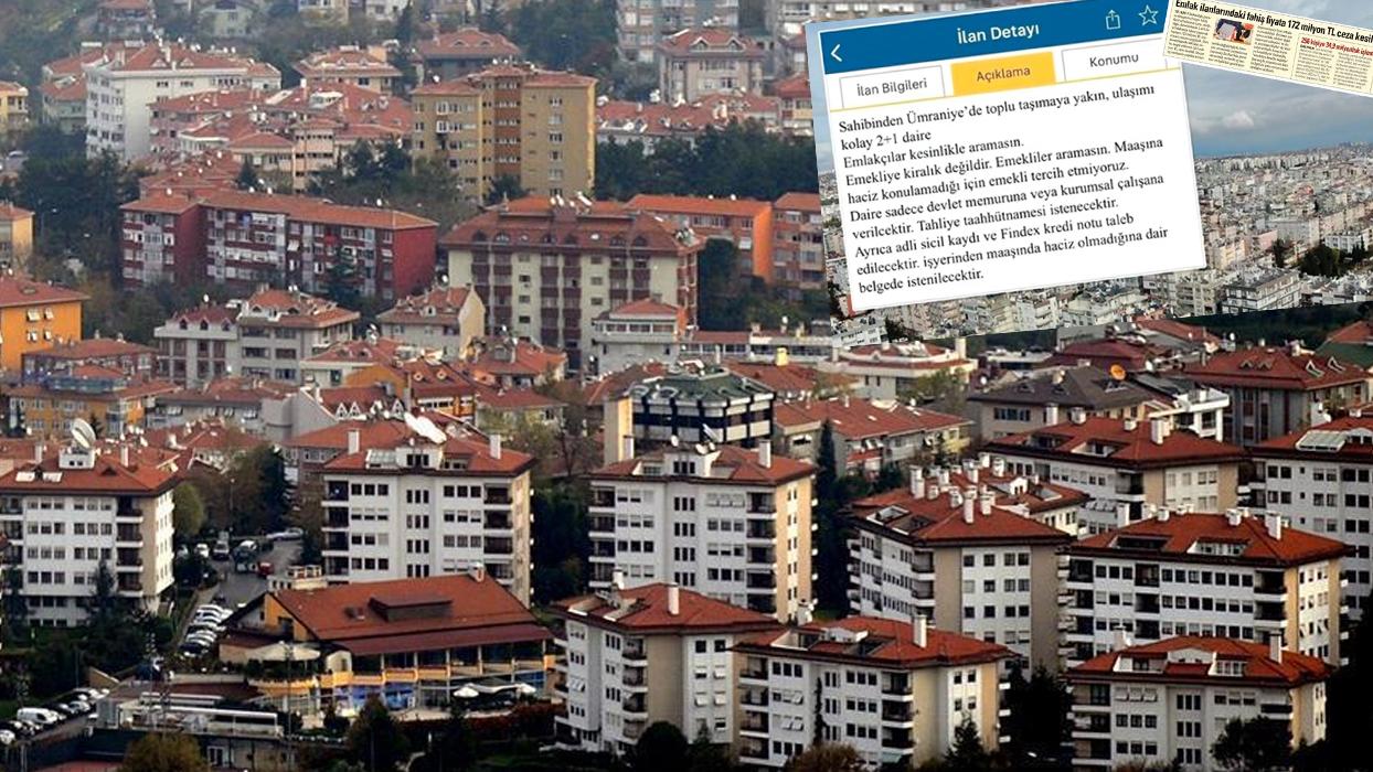 Emekliye ev kiralamadı, cezadan kaçamadı...