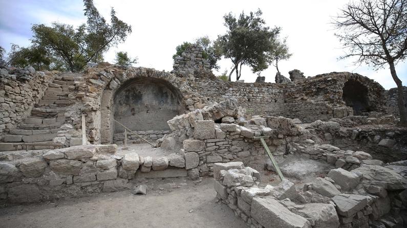 Muğla'nın Köyceğiz ilçesindeki Kaunos Antik Kenti'nde kilise bulundu
