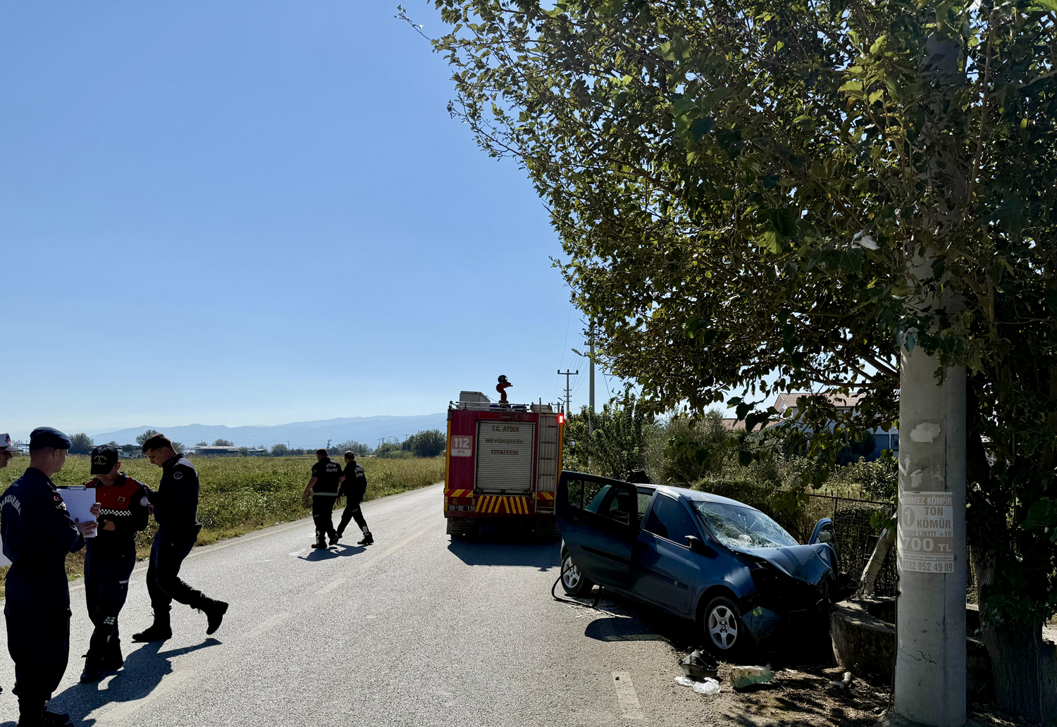 Aydın'ın Germencik ilçesinde trafik kazasında 1 kişi öldü