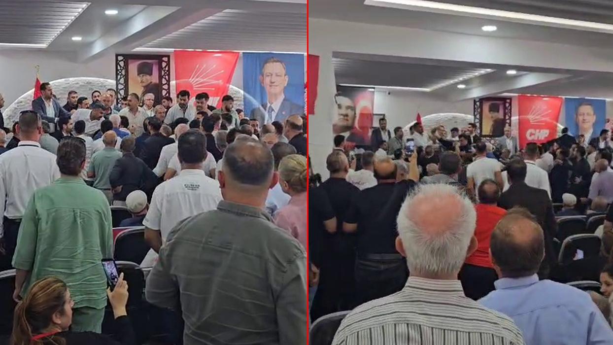 Bir CHP kongresi klasiği daha... Tekme ve yumruklar havada uçuştu