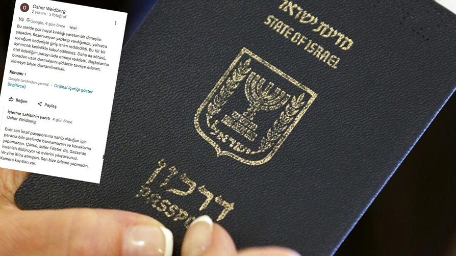 Otel sahibinden duyarlı davranış... İsrail pasaportlu kişinin rezervasyonu iptal edildi