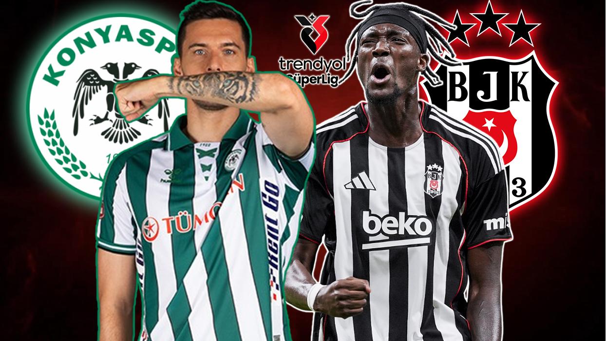 Konyaspor-Beşiktaş maç kadrosu: Konyaspor-Beşiktaş maçı ilk 11'ler belli oldu mu?
