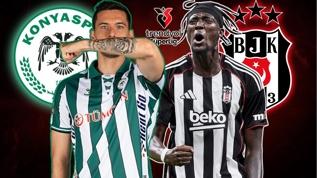 Konyaspor-Beşiktaş maç kadrosu: Konyaspor-Beşiktaş maçı ilk 11'ler belli oldu mu?