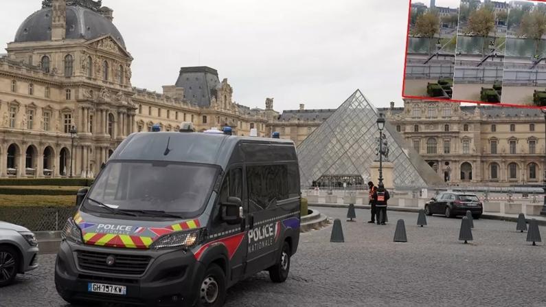 7 dakikada 88 milyonluk vurgun... Louvre Müzesi soyguncuları böyle kaçmış