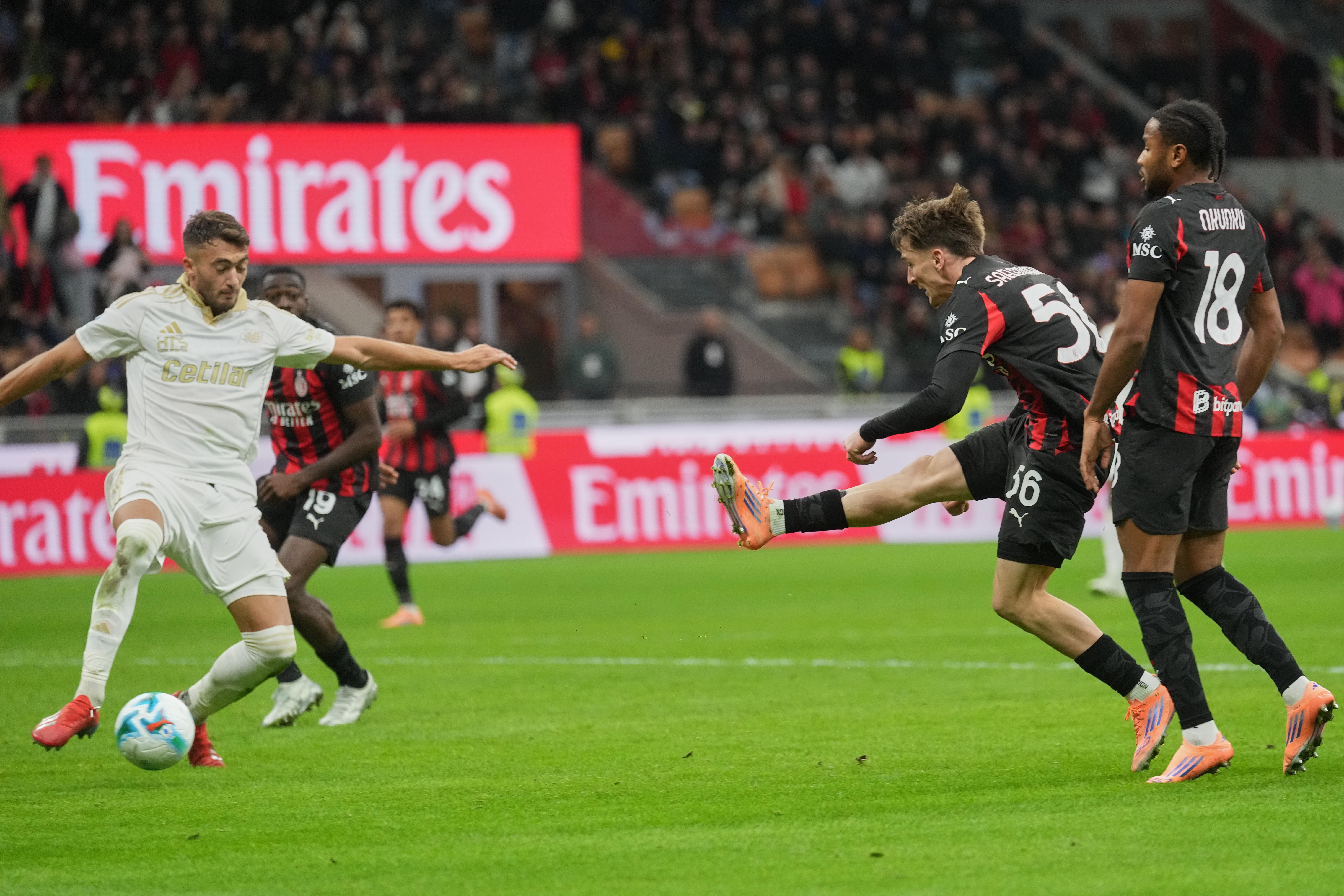 Milan evinde 2 puan bıraktı