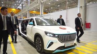 Tank gibi Togg... Erdoğan özel üretim araçla törene geldi